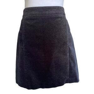 Ann Taylor Black Velvet Skirt Size 12p